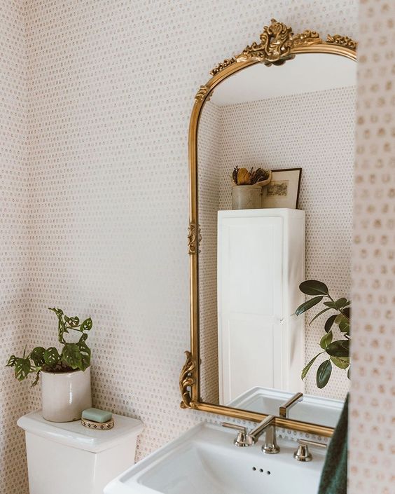 Trendy wallpaper options to try in your home | wallpaper bathroom ideas | wallpaper | wallpaper small spaces accent wall